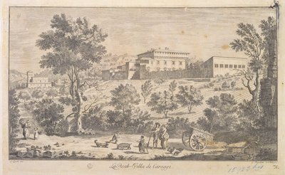 The Villa Careggi, Engraved by G. Benedetti by Giuseppe Zocchi